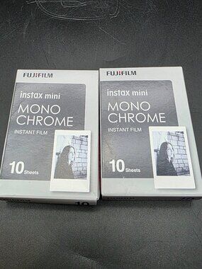Fujifilm Instax Mini Monochrome Instant Film 20 Sheets exp 10/18 New & Sealed